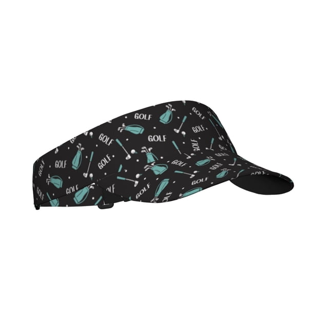 Fotbe Golf Bags And Balls Visera Deportiva con Diseño, Gorra Abierta Ajustable de Algodón para Mujer y Hombre