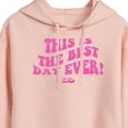 thumbnail image 3 of Barbie the Movie - Best Day Ever - Juniors Cropped Pullover Hoodie, 3 of 5