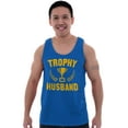 thumbnail image 3 of Trophy Husband Best Partner Hubby Mens Big & Tall Graphic Tank Top Brisco Brands 3X, 3 of 5