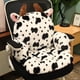 thumbnail image 2 of Cojín para silla de oficina de felpa con dibujos de animales, soporte Lumbar antideslizante rosa, almohadas suaves y cómodas, regalo para estudiantes, 2 of 5