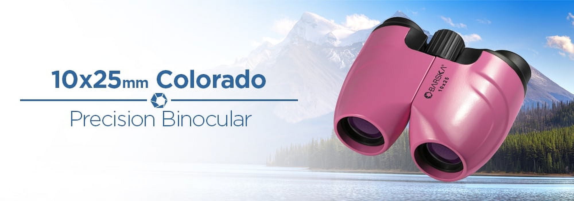 Barska 10 x 25mm Colorado Binoculars, Pink, CO11370