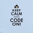 thumbnail image 2 of CafePress - Penguin Keep Calm And Code On Body Suit - Long Sleeve Cotton Baby Bodysuit, 2 of 4