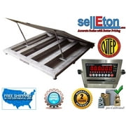 NTEP 48" x 48" 4' industrial Lift-Up Top Stainless Steel Washdown Floor Scales