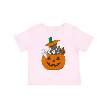 

Inktastic Halloween Kitties in Pumpkin Gift Toddler Boy or Toddler Girl T-Shirt