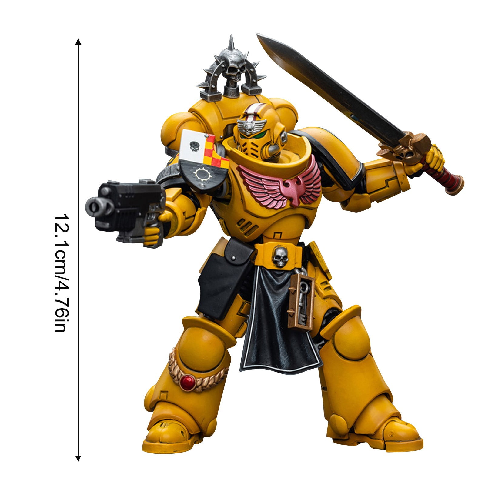 War-hamm-er 40,000 Action Figure - Imperial Fists Legion - Gifts for Teens & Game Fans, 4.76Inch