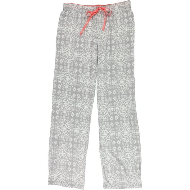 P.J. Salvage Womens 3-Tone Pajama Lounge Pants, Grey, Medium 