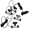 thumbnail image 1 of LNGOOR Car Interior Atmosphere Light 12 LEDs 12V Auto Decoration Lamp Floor Lights for Car Vehicles Blue, 1 of 8
