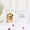 White, variant on Paw Print Wooden Photo Frame Kit – Pet Memory Keepsake with Clay Impression Set, Dog & Cat Gift, Tabletop Home Décor