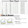 thumbnail image 2 of Bigersell Bra Packs for Women 2 Pcs Plus Size Full-Coverage Wireless Bra Ruched Front Ladies Push up Padded Bra No Underwire S-5-Red, 2 of 4