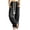 Black, variant on Boho Retro Women's Corduroy Sweatpants Casual Tassel Drawstring Elastic Waist Oversized Harem Pants Soft Comfy Joggers with Pockets Wine