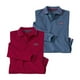 thumbnail image 1 of Atlas For Men - Polo de Manga Larga para Hombre - Pack de 2 (Rojo, Azul), 1 of 7