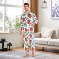 thumbnail image 6 of FORMRS Onesies Pajama for Adults Unisex Hoodie Winter Jumpsuit One Piece Sleepwear, Sizes S-2XL, Vibrant Strawberries, 6 of 7