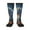 2 Black-1, variant on Starry Light White Horse Print Contrast Color Stockings, Elastic Sports Socks Warm Socks Clothing Accessories, Adult Unisex
