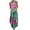 Blue, variant on Lilgiuy Women O-Neck Halter printing Sleeveless Casual Slit Loose Long Dress