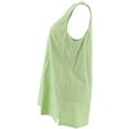 thumbnail image 2 of Joan Rivers Wardrobe Builders Long Stretch Cotton Tank,Honeydew, L, 2 of 5