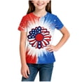 thumbnail image 6 of FAVIPT 4th of July Tops for Teen Girls Child Summer 250 Years American Flag Shirt Stars and Stripes Tee Independence Day Tshirt, 6 of 6