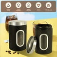 FUYGRCJ Coffee Tea Sugar Container Set with 3 Spoons Airtight Coffee