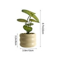 thumbnail image 3 of Kraoden Artificial Potted Plants, Decorative Faux Greenery for Office, Living Room, Desktop, Indoor Bonsai Flower Ornaments, Lifelong Beauty and Maintenance-Free, 3 of 6