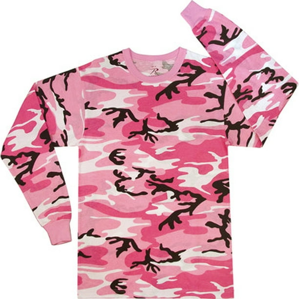 Pink camo top t shirt