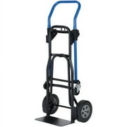 Harper Quick Change 3-in-1 Steel Truck 500 lb Capacity - x 19 Width x 14.5 Depth x 44 Height - Steel Frame - Black - 1 Each