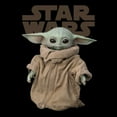 Star Wars The Mandalorian The Child Men's T-Shirt - Officially Licensed, 100% Cotton, Slim Fit Black Tee