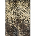 thumbnail image 2 of Hauteloom Lawtell Transitional Living Room Area Rug - Mid Century Modern Carpet - Traditional Classical Look - Black, Light Brown, Dark Brown, Tan - 5'3" x 7'9", 2 of 6