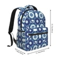 thumbnail image 2 of Fotbe Vintage Blue Mochila Casual con Estampado para Escuela, Viajes y Actividades al Aire Libre - Duradera, Ligera y Cómoda, 2 of 5