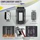 thumbnail image 2 of Outdoor Outlet Cover, Single Gang Outdoor Outlet Cover Weatherproof Enclosure, Electrical Box Waterproof Plug Covers, 2 of 5