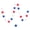 A, variant on Red White and Blue Star Bunting Flag, 4 Meters Long Paper Decoration for Independence Day Party and Patriotic Celebrations