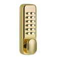 thumbnail image 3 of Cerradura de puerta mecánica, cerradura de puerta con teclado mecánico, resistente, fácil de instalar con manija, cerradura de puerta sin llave para Oro, 3 of 8