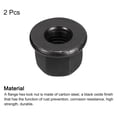 thumbnail image 3 of M10 Flange Hex Nuts, 2 Pack Grade 12.9 Carbon Steel Black Oxide Finished Hex Flange Nuts for Machinery, 3 of 5