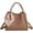 Brown, variant on JennyShop High Quality Purse with Silk Scarf Large Shoulder Bag Adjustable Strap Handbags Fashion Crossbody Bags for Women PU Leather Tote Bag