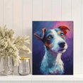 thumbnail image 2 of Jack Russell Terrier Expressive Portrait Canvas Print Wall Art for Living Room Bedroom Cafe Decor, 2 of 8