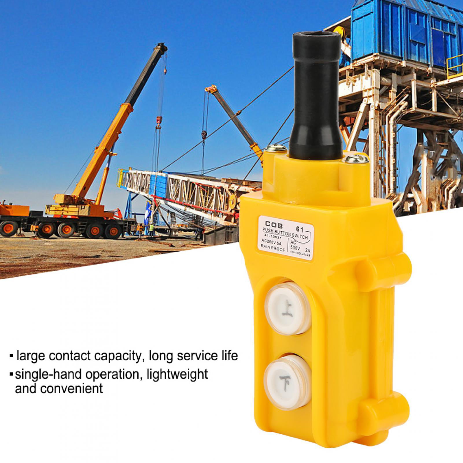 Crane Chain Hoist Push Button Switch Lifting Remote Controller New 