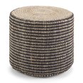 thumbnail image 2 of SIMPLIHOME Larissa Round Braided Poufs, 18 inch, Natural, 2 of 5