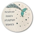 thumbnail image 3 of Ebros Nautical Blue Mermaid Kisses Starfish Wishes Ceramic Dinner Plates 2 Pack, 3 of 4