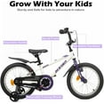 thumbnail image 3 of ACEGER MARCO 14 Inch Boys BMX Bike with Training Wheels for Ages 4-6, White, 3 of 9