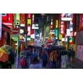 thumbnail image 2 of Bolokofsky, Ronald 24x17 Gold Ornate Wood Framed with Double Matting Museum Art Print Titled - Rainy Night In Tokyo, 2 of 4