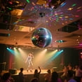 thumbnail image 2 of Yescom 16" Large Disco Ball with Motor Rotating 6RPM 18 RGBW LED Lights for 70s 80s Party Wedding Event Holiday Decor, 2 of 8