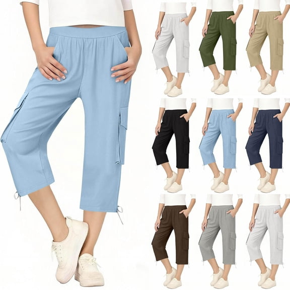 Afuyipoi Kids Pants For Boys Girls (For 5-16), Elastic Waist Lightweight 100% Cotton Solid Color School Trousers For Boys Girls Gray 9-10 Years