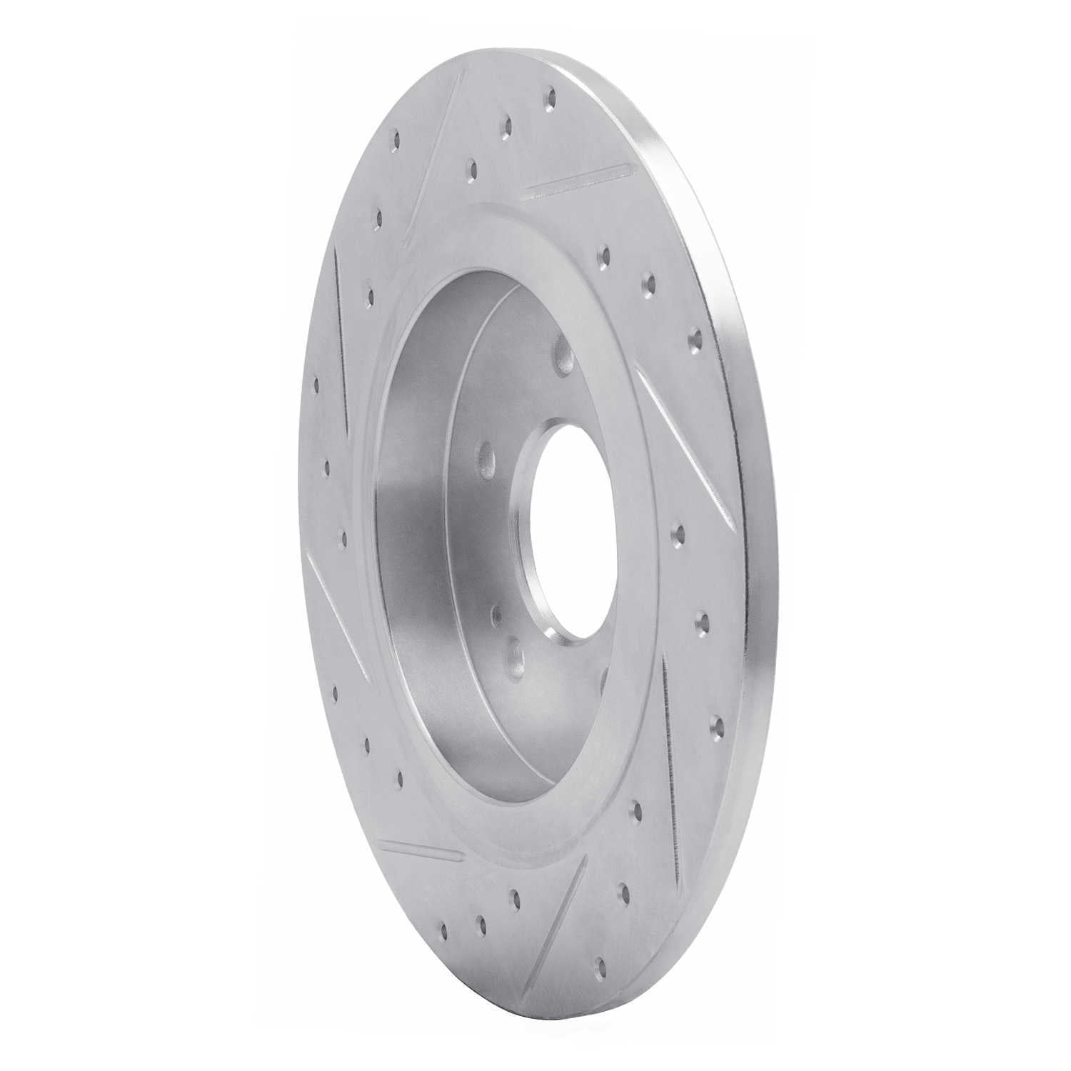 Dynamic Friction Company 631-03060R DFC Brake Rotor - Drilled And Slotted - Silver