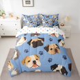 thumbnail image 2 of Castle Fairy Kawaii Dogs Bedding Comforter Set 7 Pieces for Preppy Child,Cartoon Animal Full Bedding Set Lightweight,Cute Pets Fitted Sheet Flat Sheet,Super Cozy Room Decor,Reversible, 2 of 8