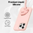thumbnail image 3 of Premium Liquid Silicone Cover For iPhone 16 Pro Max Phone Case Shockproof Ultra Slim Fit Anti-Scratch (Pink), 3 of 5