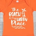 thumbnail image 4 of Inktastic Spring Break the Beach is My Happy Place Boys or Girls Baby Bodysuit, 4 of 5