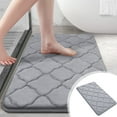 thumbnail image 3 of zanvin Bath Mats Memory Foam Bath Mat Rug Ultra Soft Non Slip and Absorbent Bathroom Rug Machine Wash Dry Comfortable Thick Bath Rug Carpet for Bathroom Floor Tub and Shower, 3 of 6