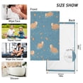 thumbnail image 6 of Yayeee 100% Cotton Hand Towels for Bathroom 16" x 28" Soft Absorbent Kitchen Towel, Capybaras Swimming, 6 of 7