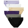 thumbnail image 1 of Balanced Tech Women's 6 Pack Seamless Low-Rise Bikini Panties - Classic Essentials - X-Small, 1 of 5