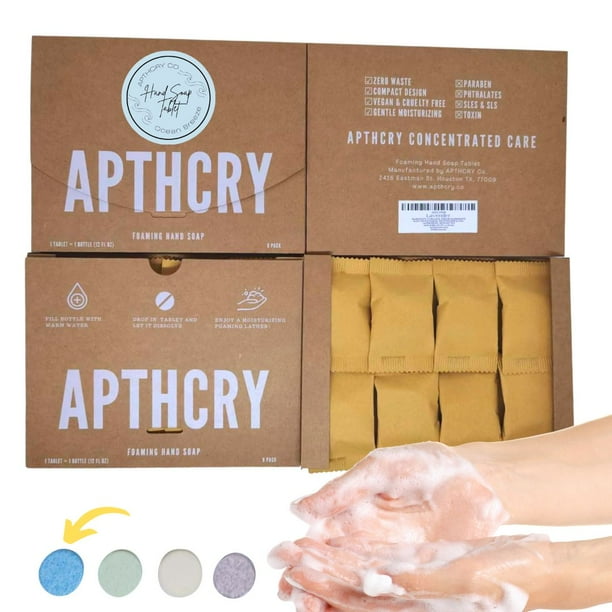 APTHCRY Foaming Soap Refills Foaming Hand Soap Tablet 8 Pack 96 fl