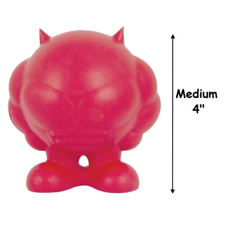 - Bad Muscles Cuz Dog Toys Squeaker Durable Rubber Choose Size Colors Will Vary (Medium - 4