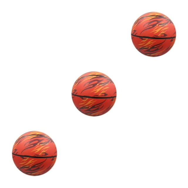 relayinert Odorless Training Basketball With Elastic Particle Surface Good Hand Feeling Unisex 7 Basketball Red- size 7 3Set